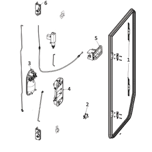 CLAMES FIXATION PORTE CARAD-I400plus