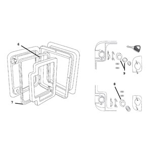 1 BOUTON D3 BLANC FIAT