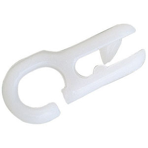 25 AGRAFES PLASTIQUE BLANC