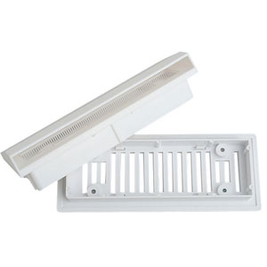 1 AERATEUR DE PAROI REGLABLE AVEC MOUSTIQUAIRE BLANC