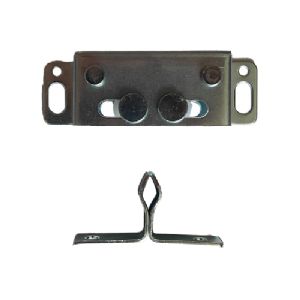1 LOQUETEAU A ROULEAUX 47x16 ACIER NICKELE