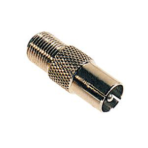 2 ADAPTATEURS FICHE F - COAXIAL MALE 9,5mm