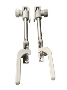 COMPAS A VIS D+G GRIS ENTRAXE 185mm BAIE CI/ROLLERTEAM