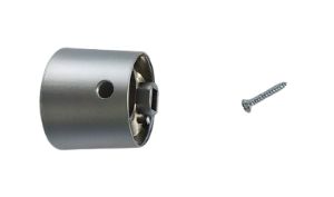1 BOUTON POUR SERRURE E T et S NICKELE MAT