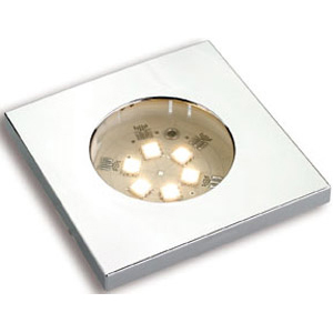 1 SPOT A LEDS 10,5 ; 16,5V ENCASTRE FIXE ARGENT