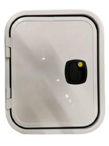 DOOR ALUMINIUM COMPLET 400x500mm WHITE RAL9010