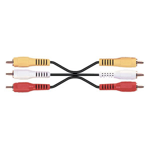 1 CABLE 3 RCA MALE-MALE 3 M