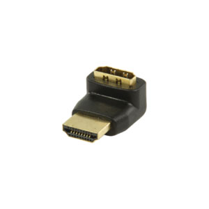 ADAPTATEUR HDMI NOIR COUDE A 2