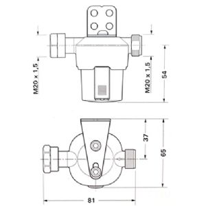 FILTRE GAZ AVEC COUSSIN FILTRANT