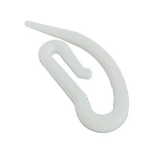 100 AGRAFES PLASTIQUE BLANCHES GRAND MODELE