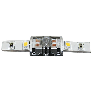 2 CONNECTEURS RAPIDES 180° POUR BANDE LED 10MM IP44 MAX 24V