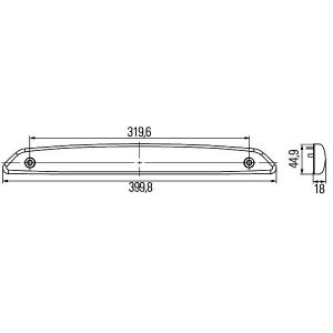 1 TROISIEME FEU STOP LED 12V HELLA