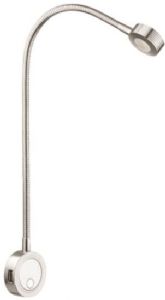 1 LISEUSE LED NICKELE MAT + USB 1A