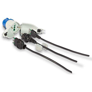 1 ADAPTATEUR IP44 PRISE 2P+E 16A FICHES ITALIENNE/ALLEMANDE