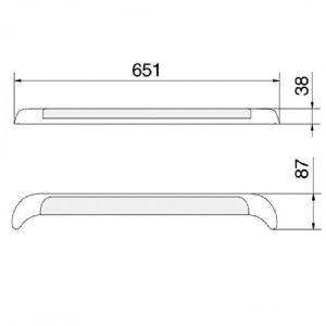 1 ECLAIREUR D'AUVENT BLANC LED