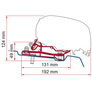 1 ADAPTER FORD TRANSIT H3 400 F65/F80
