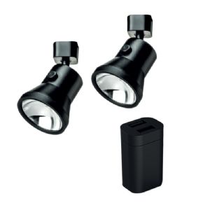 1 KIT DE DÉMARRAGE 2X LANCIANO SPOTLIGHT EVASES NOIR + USB