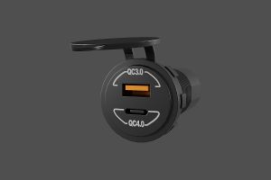 1 CHARGEUR POWER LINE USB QC3.0 + USB-C QC 4.0