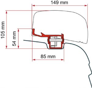 1 KIT VW T5/T6 POUR F40 FIAMMA