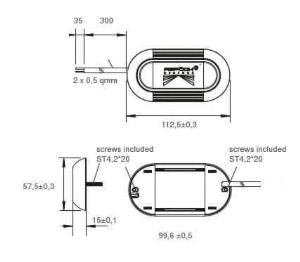 1 PLAFONNIER LED INPOINT III 9/30 VOLT AVEC CAPTEUR PRESENCE