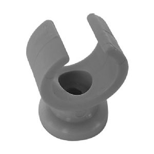 1 COLLIER ATTACHE TUBE PLASTIQUE GRIS Ø 15-17MM