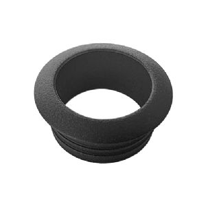 1 MINI ROSACE PUSH-LOCK NOIRE MAT POUR BOIS DE 16 MM