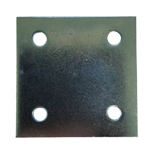 1 PLAQUE 4 TROUS 40X40MM ACIER ZINGUE