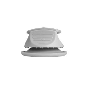 1 BOUTON PRESSION PLASTIQUE GRIS (2 PARTIES)