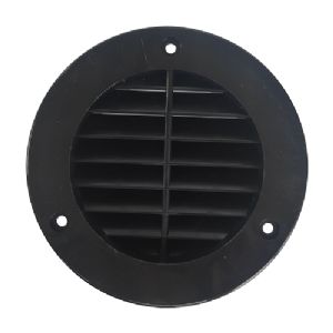 1 GRILLE DIA.110MM PLASTIQUE NOIR SANS MOUSTIQUAIRE