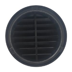 1 GRILLE DIA.110MM PLASTIQUE NOIR SANS MOUSTIQUAIRE