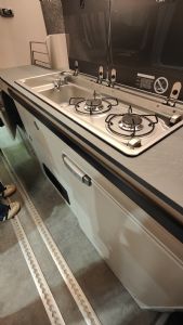*1 COULISSE DE TABLE ALU LAQUE NOIR LG 950MM AVEC ACCESSOIRES*