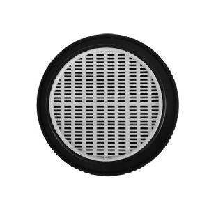 1 GRILLE DIA 77MM PLASTIQUE NOIR AVEC MOUSTIQUAIRE