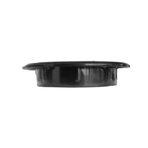 1 GRILLE DIA 77MM PLASTIQUE NOIR AVEC MOUSTIQUAIRE