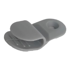 1 CLIPS PLASTIQUE GRIS RAL 7040 pour panneau de 8mm