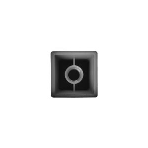 1 BOUTON PUSH LOCK CARRE POUR ROSACE 355055 NOIR MAT