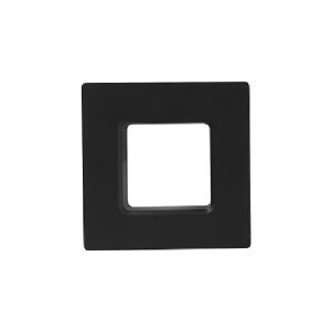 1 ROSACE PUSH LOCK CARREE NOIR MAT