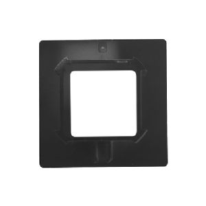 1 ROSACE PUSH LOCK CARREE NOIR MAT