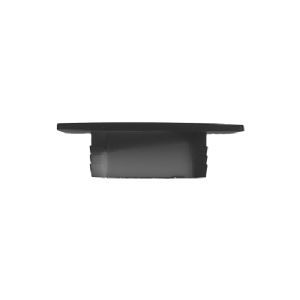 1 ROSACE PUSH LOCK CARREE NOIR MAT