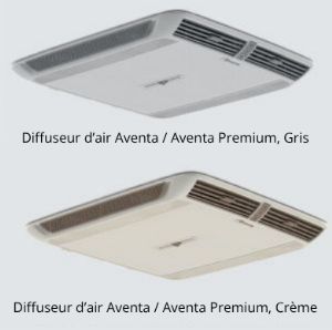 1 CLIM AVENTA COMPACT PLUS 2G NOIR + DIFFUSEUR PREMIUM GRIS