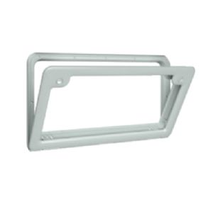 1 PORTILLON ACCES RANGEMENT 703X395MM  GRIS CLAIR MODELE 4