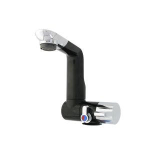 1 MITIGEUR ARONA NOIR/CHROME