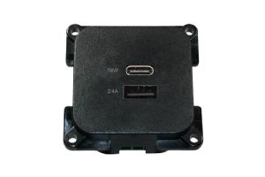 1 C-LINE PRISE USB A+C NOIR