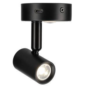 1 FELINO SPOT USB-C NOIR INTER.TACTILE