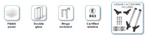 1 VITRAGE NRF GRIS TYPE S3, S4 et S5 750x600