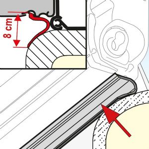 JOINT ANTI-PLUIE LOWER VENDU AU ML LARGEUR 8CM
