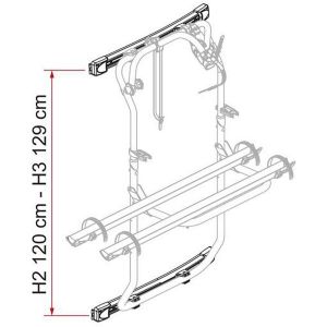 1 KIT BARS DJ TRANSIT >2014 POUR CARRY BIKE DJ DEEP BLACK