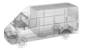 1 RÉSERVOIR D'EAU PROPRE 65 L + 28 L VW-T6 A + B