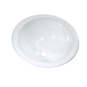 1 LAVABO ROND, Ø 360 MM, BLANC