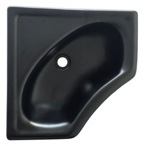 1 LAVABO D'ANGLE MINI NOIR SATINÉ