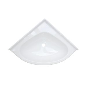 1 LAVABO D'ANGLE MINI OVALE BLANC